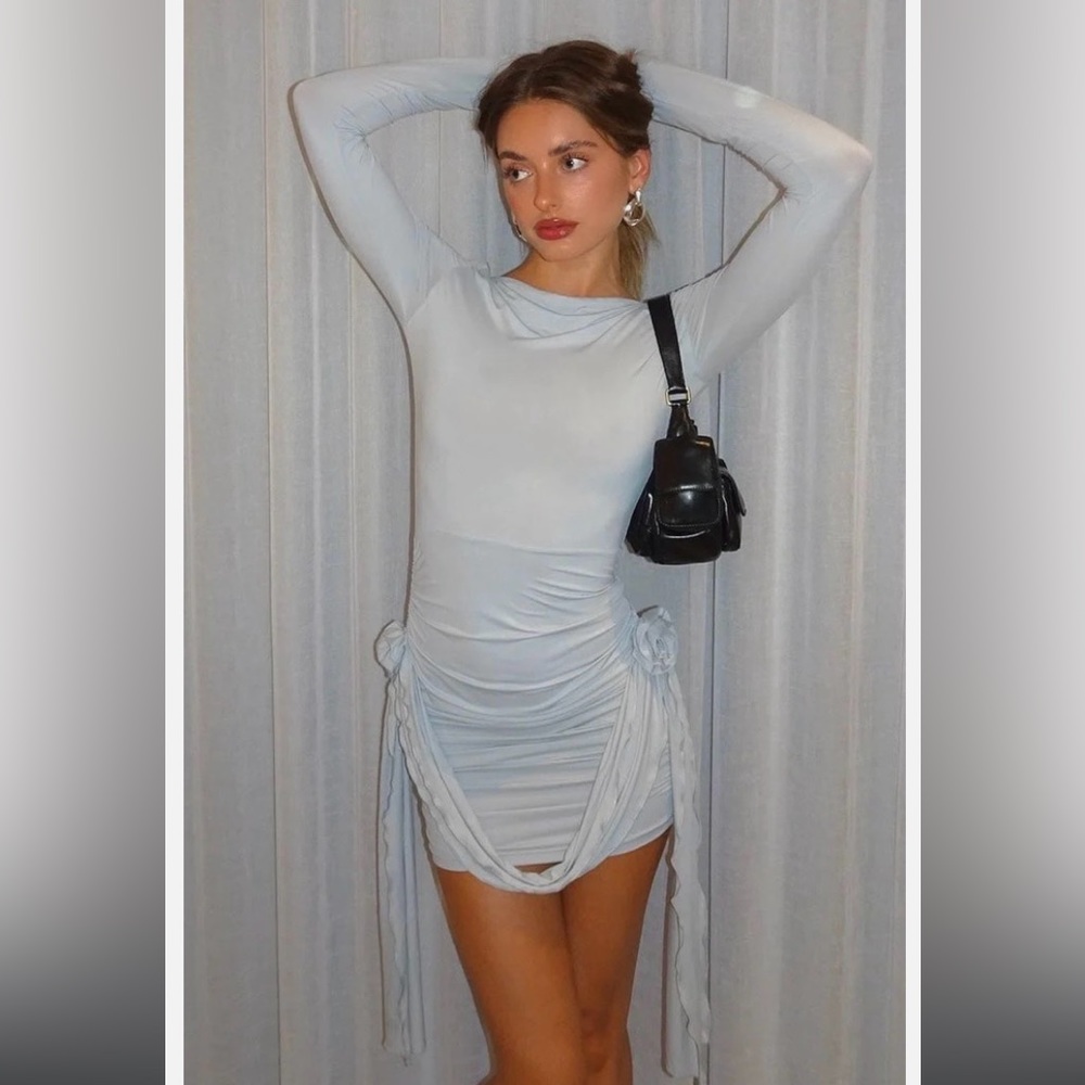 Lioness Glory Grey Mini Dress XS